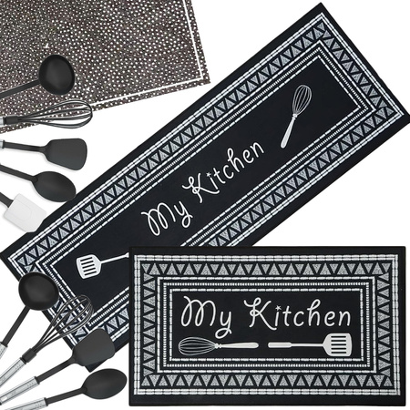 Kit tapis decoratif cuisine 2 pcs. Tapis à motifs de cuisine