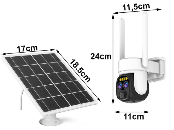 Camara solar wifi ip exterior camara giratoria wifi zoom detector de movimiento ip66