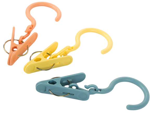 Pinza con gancho juego de 3 piezas pinza para secar ropa