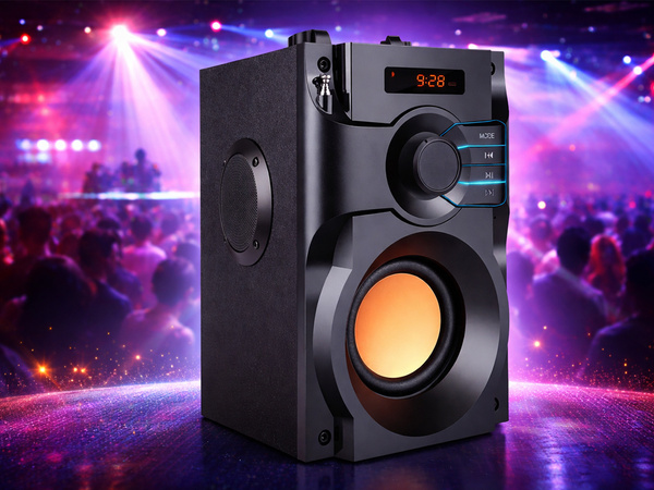 BEZDRÁTOVÝ BLUETOOTH REPRODUKTOR PŘENOSNÉ RÁDIO MOBILNÍ DÁLKOVÉ OVLÁDÁNÍ DISPLEJ