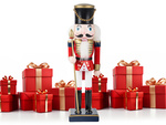 Nutcracker leseni vojak dekorativna božična figurica darilo