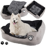 Pat de câine pluș pat de pat cu pull-out perna moale confortabil