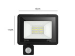 Halogen floodlight led 30w 6000k with dusk-to-dawn sensor ip66