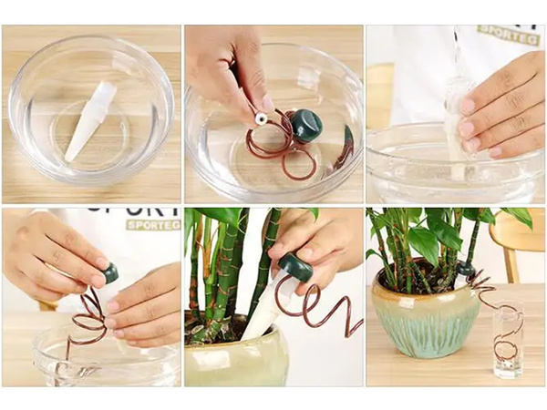 Système d'irrigation pour pots de fleurs 2 x distributeur