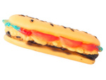 Koera mänguasi vinguv närimiskummi hamburger