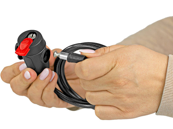 Velosipēda slēdzene velosipēda slēdzenes atslēga drošība spēcīgs kabelis