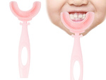 Silicone manual toothbrush for children letter u 360