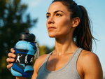 Bidón deportivo plegable de silicona botella deportiva con boca de beber 500