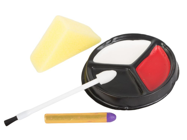 Vampyras drakula veido makiažo rinkinys helovino makiažui su krauju