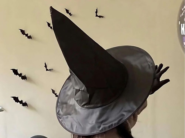 Čarodejnícky klobúk halloween kostým čarodejnice čierny