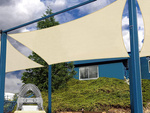 Parasol rectangulaire jardin voile imperméable 4x3m auvent