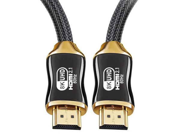 Hdmi 2.1 video kabelis ultra high speed 8k 60hz 4k 120hz hq gold 1.5m