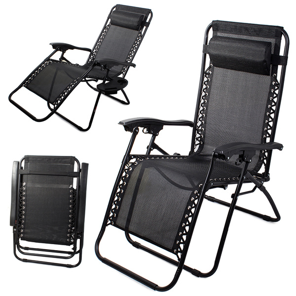 Silla de playa plegable gravedad cero 2en1 silla turística
