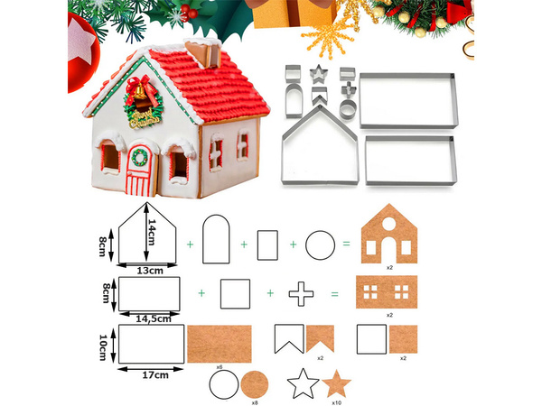 Lebkuchenhaus weihnachten lebkuchenausstecher krippenhäuschen
