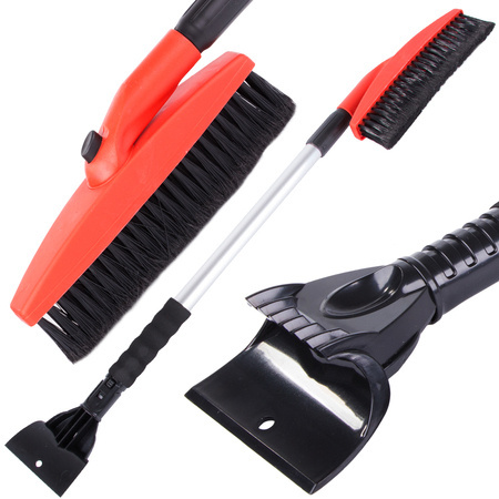 Scraper brush telescopic brush folding glass ice snow 2in1