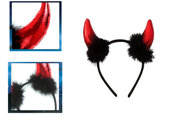 Headband devil horns halloween carnival
