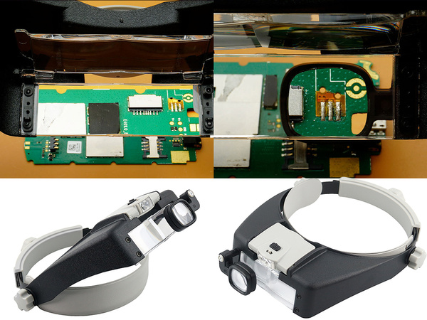 Priekšējais lukturis 2 led precision glasses 1.5x 17x