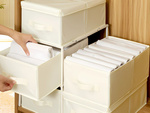 Clothes organiser underwear trousers drawer wardrobe socks white
