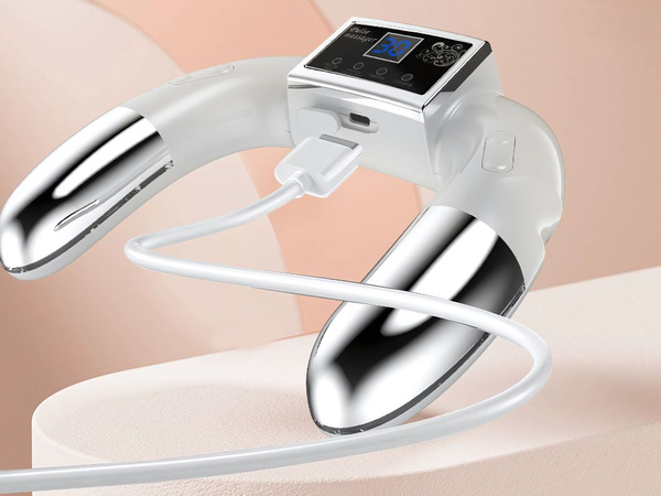Hand massager ems electrostimulator pulse therapy tension pains stress