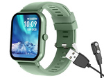 Smartwatch naiste meeste kummipaelaga spordikell Bluetooth kõned roheline