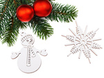 Holz-weihnachtsbaumschmuck 20 stück anhänger christbaumkugeln ornamente