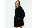 Teplá mikina oversize deka xxl 2v1 hrubý fleece