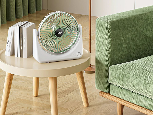 Stolný ventilátor bezdrôtový usb tichý dobíjateľný 3 režimy