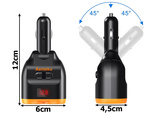 12-24v soclu splitter 2xusb-a 1xusb-c qc 3.0 80w încărcător