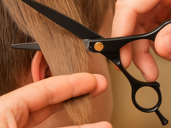 Tijeras profesionales de peluquería para cortar y recortar el cabello.