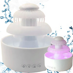Zvlhčovač vzduchu difuzér led lampa aromaterapie fontána bezdrátové