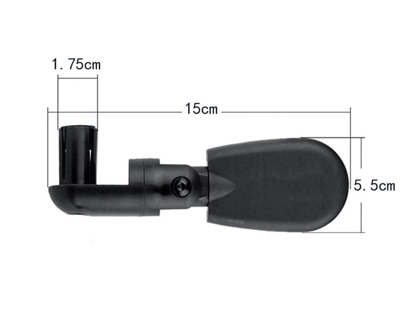 Espejo para bicicleta ajuste 360 grados atornillado al manillar