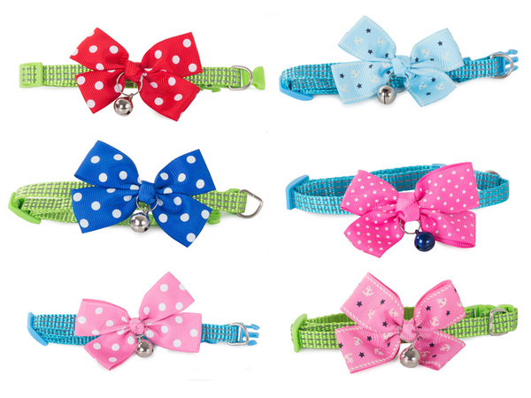 Dog cat collar with bell adjustable