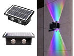 Solární led fasádní lampa se soumrakovým senzorem nástěnná nástěnná lampa