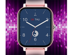 Smartwatch women's men's rubber strap sports Bluetooth calls pink
