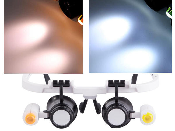 Lumpă de ochi precizie 2 led 25x