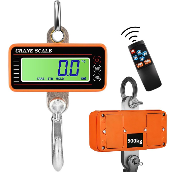 Crochet peseur de grue 500kg 0,5t lcd overhead scale with remote control for storage