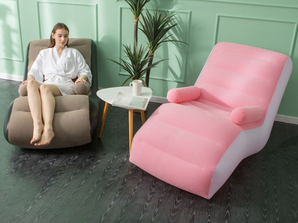 Sillón hinchable con reposabrazos cómoda tumbona con bomba set
