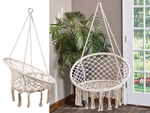 Columpio de jardín nido de cigüeña silla colgante boho 80cm