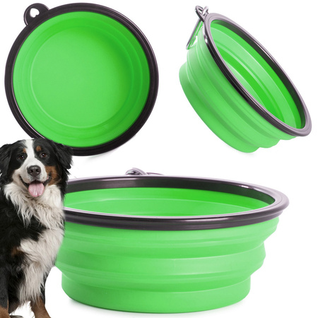 Silicone folding bowl for dog cat travel travel light 800ml