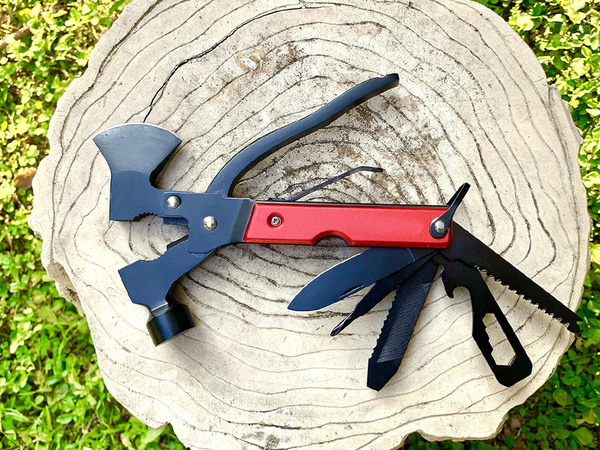 Multitool herramienta multifuncional 17en1 survival martillo picador peinador