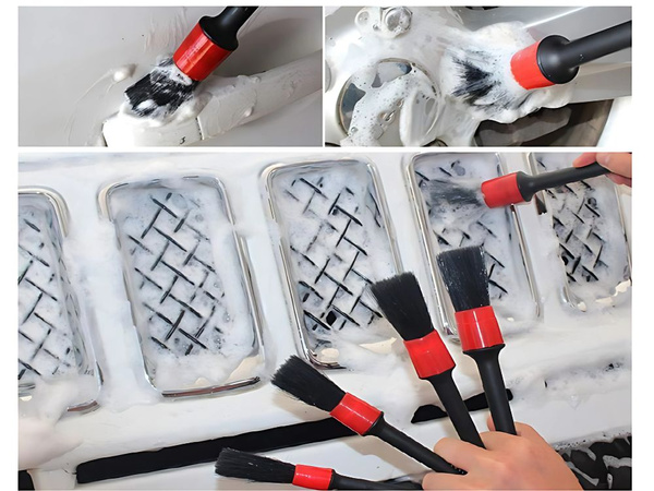 AUTÓFÉNYEZŐ KÉSZLET ECSETEK, KEFÉK, PÁRNÁK, SZERVEZŐ TÁSKA