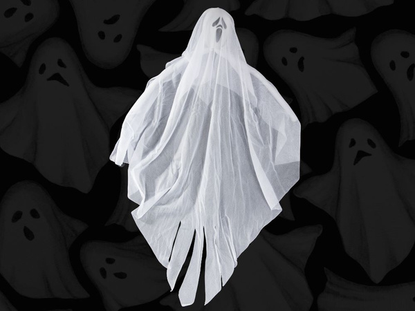 Halloween decorare agățat decorare fantomă alb țipa schelet fantomă 65cm