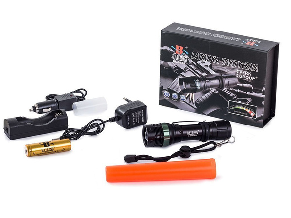 Bailong taktikai zseblámpa zoom cree dióda xml-t6