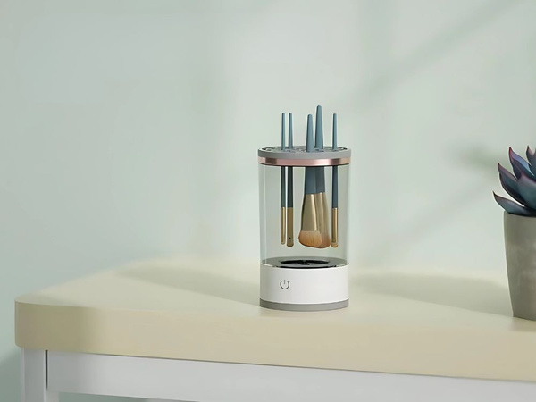 Lavador soporte para limpiar, lavar y secar pinceles y esponjas cosméticas usb
