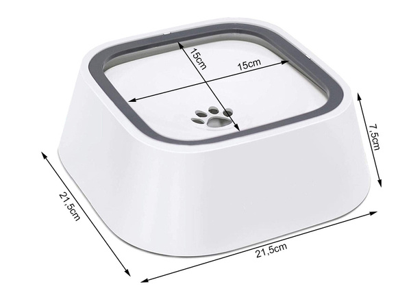 Bebedero flotante para perro y gato 1l bebedero lento antisalpicaduras