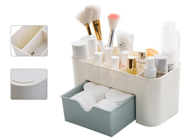Cofre organizador de cosméticos cajón joyero portacepillos