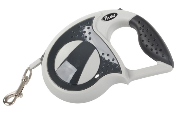 Laisse automatique 5m pour chien jusqu'à 20kg avec cadenas fort long