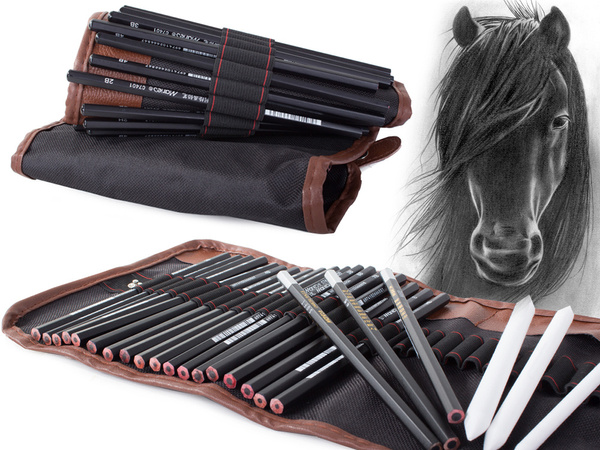 Komplet za skiciranje v profesionalnem kovčku