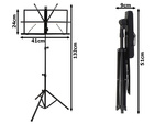 pulpit stock stand reguliuojamas sulankstomas dangtis 130 cm