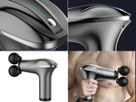 Pistolet do masażu pleców ciała nóg masażer mocny massage gun 4 końcówki